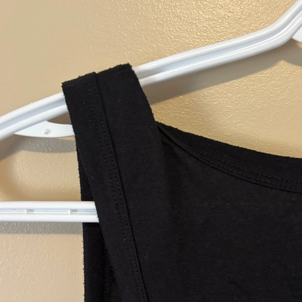 SHEIN Black Tank Top with White Palm Tree - Picture 7 of 8